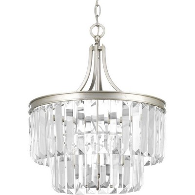 Silver Ridge Crystal Semi-Flush Convertible Ceiling Light
