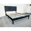 Upholstered Platform Bed Frame with Headboard, Diamond Crystal Buckle, Non-Slip, Noise-Free Design, Easy Assembly, No Box Spring Needed. - 2 of 2
