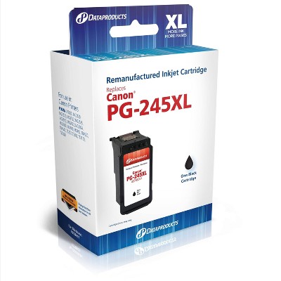 Remanufactured Black XL High Yield Single Ink Cartridge - Compatible with Canon PG-245XL Ink Series - Dataproducts