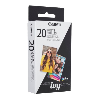 Canon ZINK Photo Paper Pack (20 Sheets) for the IVY Mini Photo Printer