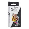 Canon IVY 2 Mini Photo Printer, Pure White with ZINK Sticker Paper 5452C018  K