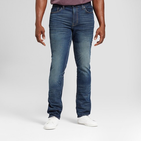 Men's Tall Skinny Fit Jeans - Goodfellow & Co™ Slate Blue 33x36 : Target
