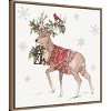 Amanti Art 22"x22" Signs of The Season V Full Deer by Anne Tavoletti Framed Canvas Wall Art Print - 2 of 4