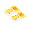 Universal Arrow Page Flags, "Sign Here", Yellow/Red, 50 Flags/Dispenser, 2 Dispensers/Pack - 4 of 4