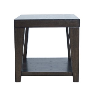 Jofran,Laurel Creek Modern Contemporary 24" Square End Table with Open Shelf - 1 of 4