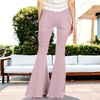 Anna-Kaci Classic Retro High Waist Long Denim Frayed Hem Bell Bottom Jeans for Everyday Looks - 3 of 4