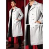 Lars Amadeus Men's Classic Fit Full Length Faux Leather PU Trench Coat - 4 of 4