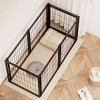 LAOTIES 47'' Heavy-Duty Dog Crate,Indoor Kennel With Top Cover And Divider,Escape Proof Metal Cage For Small And Medium Dogs,Easy Assembly - 3 of 4