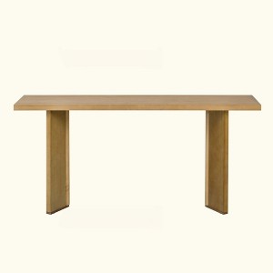 KIGFTSOD Stylish Console Table with Pine Veneer and Geometric Legs, Suitable for Living Room Study Dining Room - 1 of 4