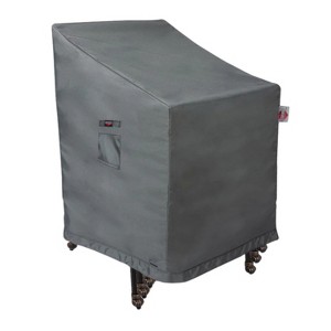 Titanium UV Resistant Outdoor Dining Cover 25.5" x 28" x 29"/42" Dark Gray by Shield - 1 of 4