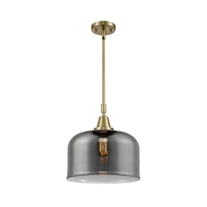 Bell - 1 Light Stem Hung Mini Pendant In Industrial Style-14.13 Inches Tall and 12 Inches Wide - 1 of 1