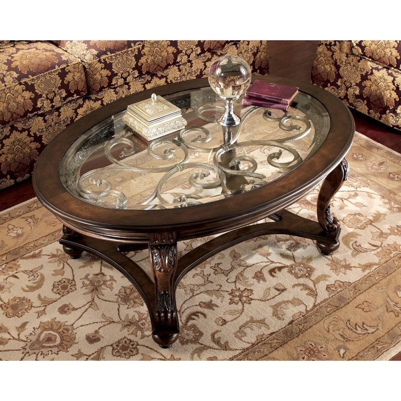 Norcastle Coffee Table Dark Brown - Signature Design by Ashley, 3 of 8
