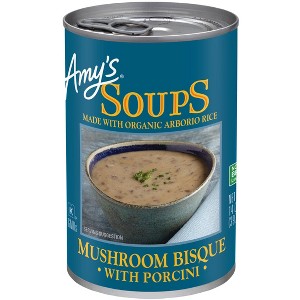 Amy’s Mushroom Bisque with Porcini Soup 14 Oz, Pack of 4 - 1 of 1