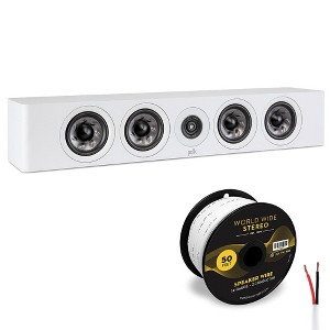 Polk Audio Reserve R350 Slim Center Channel Speaker Cable Bundle (White) - 1 of 4