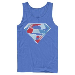 Men's Superman Logo Geometric Tank Top - 1 of 3