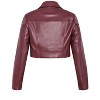 CITY CHIC | Amira Faux Leather Jacket - dark cherry | 16W - 4 of 4