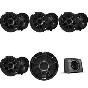 Wet Sounds (4 Pairs) ZERO Series - 6.5" Marine Speakers & 10" Subwoofer Set - 1 of 4