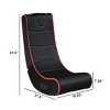 Racxily Foldable Gaming Chair with With Onboard Speakers - 3 of 4