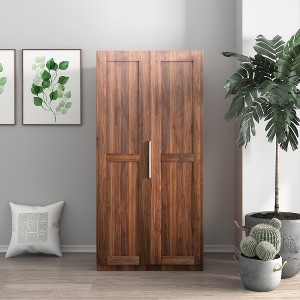 Ridstar 62.99 in. H Freestanding Kitchen Pantry Cabinet with Doors & Shelves-Brown - 1 of 4