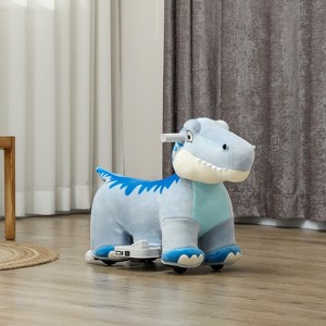 VisioGear Kids Ride on Animal, Tyrannosaurus Ride on Toy with Wheels, Foot Pedal, for Girls Boys Aged 18-36 Months, Blue, 29.9"*13.4"*18.5" - 1 of 4