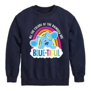 Boys' - Blue's Clues & You! - All The Colors Of The Rainbow Are Beautiful Graphic Long Sleeve Fleece Sweatshirt - 1 of 4