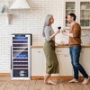 Costway 43 Bottle Wine Cooler Refrigerator Dual Zone Temperature Control w/ 8 Shelves - 3 of 4