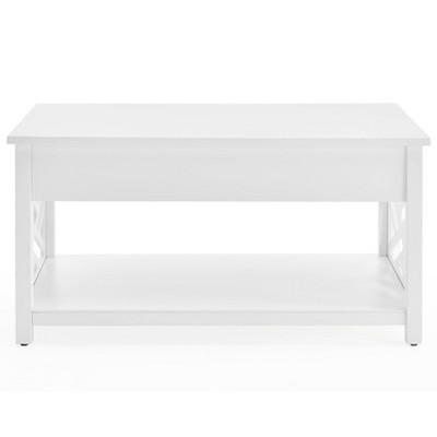 Coventry White Pine Coffee and End Table Set with Unique Open Detailing