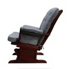 Microfiber Glider Chair with Ottoman, Soft Gray Upholstery and Smooth Gliding Motion - 2 of 4