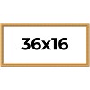 PosterPalooza | 36x16 Wood Antique Frame with UV Acrylic, 4 Finishes: Bronze, Gold, Silver, and Black - 2 of 4