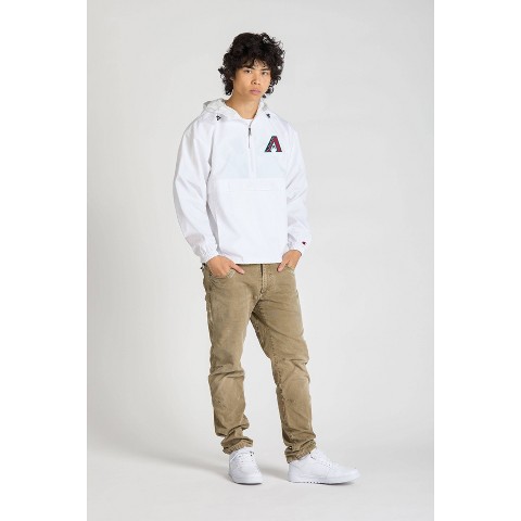 MLB Arizona Diamondbacks Men's Champion White Packable Jacket - XL
