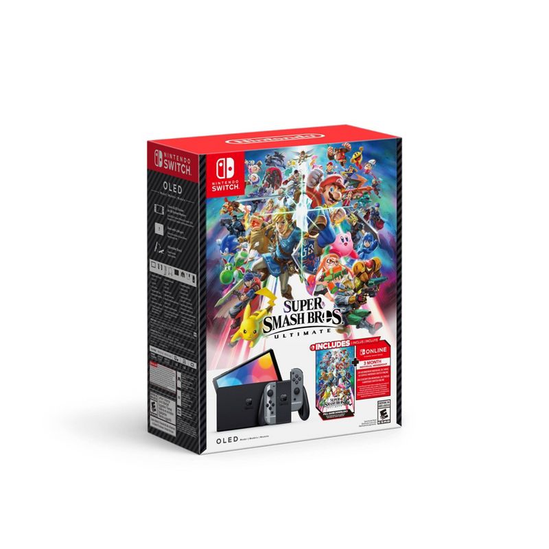 Nintendo Switch - OLED Model: Super Smash Bros Ultimate Bundle, 1 of 11