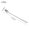 Unique Bargains Square Head Stainless Steel Long Handle Coffee Spoon 4 Pcs - 2 of 4