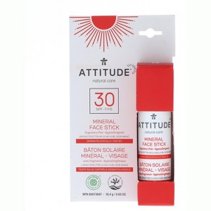 Attitude Mineral Face Stick SPF30, Fragrance-Free, 0.65 oz - 1 of 4