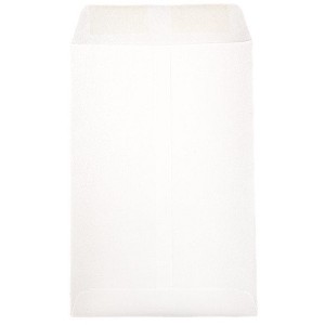 JAM PAPER 5 1/2 x 7 1/2 Booklet Envelopes - White - 100/Pack - 1 of 1