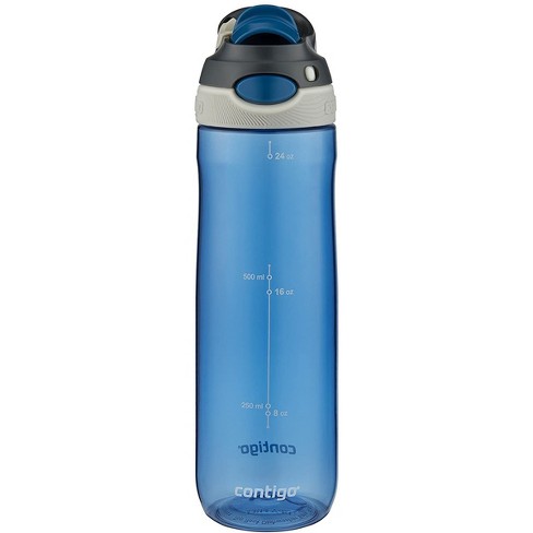Monaco Blue Contigo AUTOSPOUT Chug 24oz Plastic Water Bottle BPA-Free Tritan 
