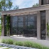 Wooakway 72 in. H x 47 in. W Outdoor Rectangle Metal Privacy Screen Garden Fence Panel Freestanding Patio Decorative Screen for Yard - 2 of 4