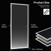 CAVINAS LED Bathroom Mirror,Wall Mounted Mirror with 3 Color Modes,Aluminum Frame Bathroom Mirrors for Over Sink,Rectangular Mirrors,Silver - 3 of 4