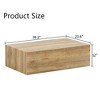 NicBex Rectangle Coffee Table with Wood Texture/Marble Pattern,Center Table for Living Room,Bedroom - 3 of 4