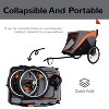 VASIP 2-in-1 Pet Bike Trailer & Push Cart,100LB Capacity, Quick-Release Wheels,Detachable Hitch,with Storage Bag, Cup Pockets & Safety Leash - 4 of 4