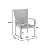 DSVIMOY Garden Patio Chairs, All Weather Outdoor Dining Chairs for Garden, Poolsides, Grey, 25"*25.25"*35.25" - 3 of 4
