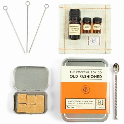 The Cocktail Box Co. Old Fashioned Cocktail Kit - Premium Cocktail Kits - Make Hand Crafted Cocktails. (1 Kit)