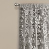 Home Boutique Riley Window Curtain Panel Light Gray Single 54x84 - 2 of 3