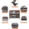 46in Heavy Duty Dog Crate with Lockable Wheels, Removable Tray,Indestructible Escape Proof Dogs Cage Kennel  for Large Dogs - 2 of 4