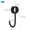 Unique Bargains Stainless Steel Anti-Rust Adjustable Closet Pipe Rod Hooks 6 Pcs - 2 of 3