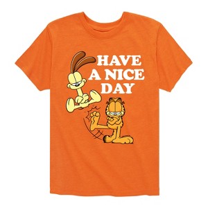 Boys' - Garfield - Have A Nice Day Short Sleeve Graphic T-Shirt - 1 of 4