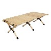 PAGED Small Size Portable Dining Table Modern Wooden Patio Folding Table with X-Frame for Indoor and Outdoor - 3 of 4