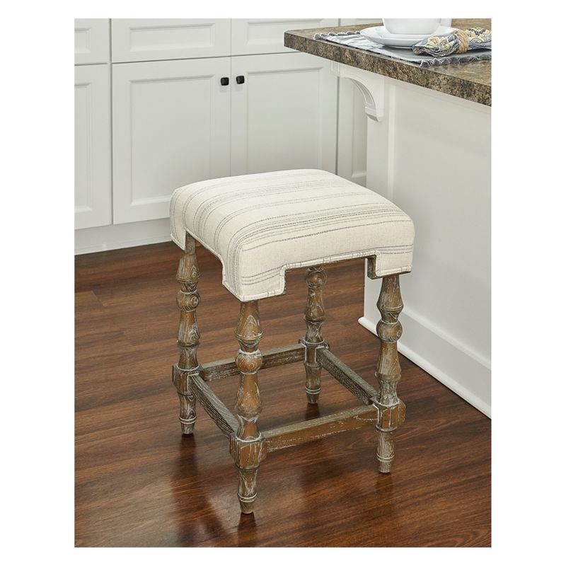 Shelly Backless Counter Height Barstool Natural - Linon, 3 of 11