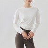 Clotth Women's Modal Sports Cover-Up - Long Sleeve, Side Slit, Loose Breathable, Stylish Yoga Cover-Up - 4 of 4