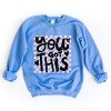 Simply Sage Market You Got This Distressed Checkered Sweatshirt - 3 of 4