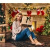 10x8ft Christmas Fireplace Theme Backdrop for Photography Soft Wrinkle Free Fabric for Xmas Party Supplies Photo - 2 of 4